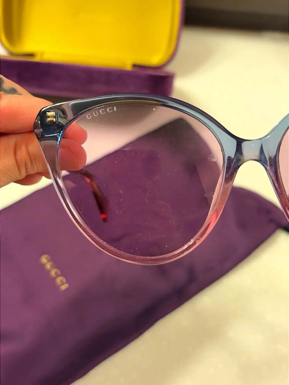 Gucci Women's GG1011S Cat Eye Sunglasses